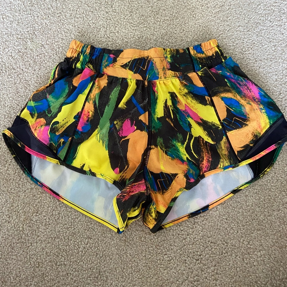 Lululemon Rainbow Hotty Hot Shorts